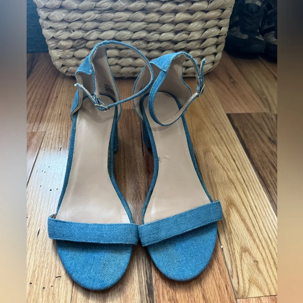 DONATING TMRW ! Denim heels! - Picture 5 of 6